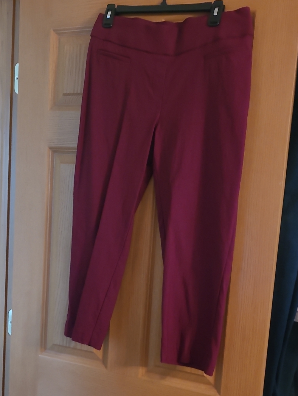 Apt. 9 Burgundy Pull-On Ankle Pants